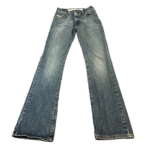 Pantalones de mezclilla vintage Diesel para mujer ajustados Bootcut 26 34 UK6 bigotes descoloridos Fanker - Imagen 1 de 12