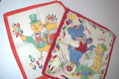 2 pañuelos infantiles vintage one is walt disney bongo & lulubelle Foto 1 de 4
