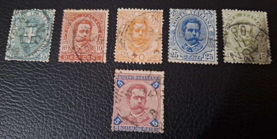 1891 Effige Di Umberto I. SERIE COMPLETA VIAGGIATA - Immagine 1 di 3