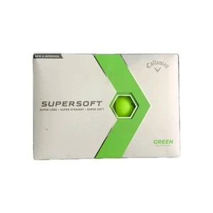 Paquete de 12 pelotas de golf Callaway superblandas mate nuevas verdes - Imagen 1 de 5