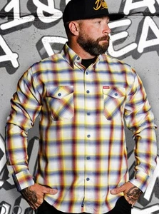 Flanella Dixxon FLANELLA FUORI DALLE LINEE. Uomo 2X 2XL - Nuovo in borsa con etichette. - Foto 1 di 8