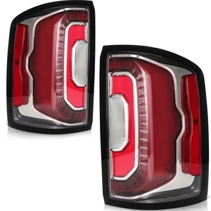 LH&RH For 2016-2018 GMC Sierra 1500 Red Housing LED Taillights Lamps Assembly - Picture 1 of 10
