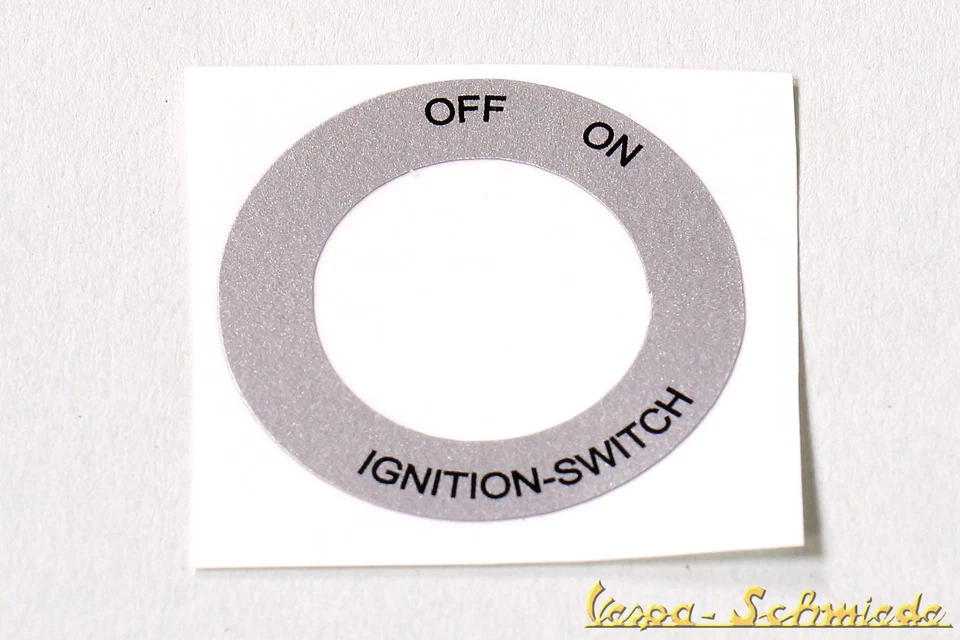 Vespa Sticker Ignition Lock "Off - On" - PX Rally PV ET3 - Ignition 125 200 Lusso - Image 1 of 1
