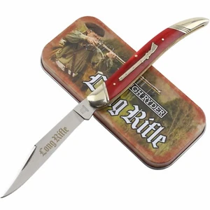 Rough Ryder Long Rifle Red Toothpick Folding Pocket Knife RR2620 Gift Tin - Picture 1 of 6