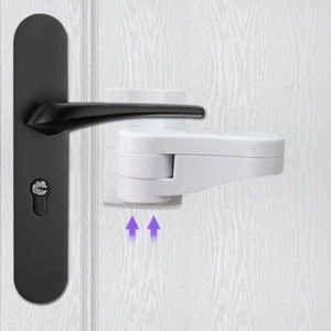 Child Adhesive Door Lever Lock Safety Tools Proof Doors Handles❤ - Picture 1 of 12