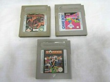 3x nintendo gameboy cartridge games: soccer + pit fighter + qarth tested