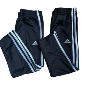 Adidas Bundle of 2 Track Pants Joggers Black Classic Boys 5 - Picture 1 of 5