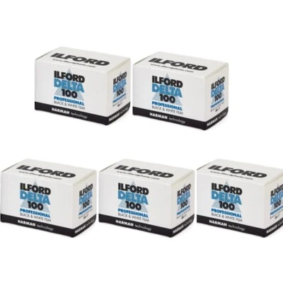 Película de impresión Ilford Delta 100 36 Exposure Pro 5 rollos blanco y negro 35 mm, 1780624 Foto 1 de 4