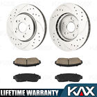 Front Brake Drilled Disc Rotors + Ceramic Brake Pads For ACURA RDX 2007-2012 All Acura RDX