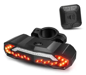 LED Bicycle Bike Rear Tail Light USB Rechargeable Waterproof Warning Turn Signal - Picture 1 of 12