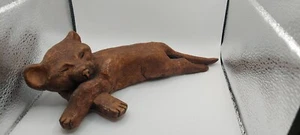 DE COLECCIÓN HOBBIST OSO DORMIDOR ESTANTE JARDÍN ARTE CERÁMICA BRUTALISTA - Imagen 1 de 7