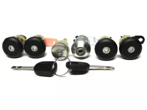 SERRATURA NOTTOLINO CILINDRETTO CHIAVE CHIAVI 6 PIECE SET PER FORD TRANSIT 94-00 - Imagen 1 de 2