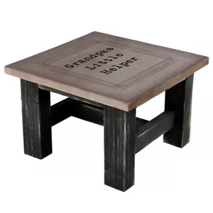Fir Wood Step Stool Holds 250 lbs Wooden Stools 11in SQ x 7in H, Best Dad Ever - Picture 1 of 2