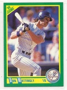 1990 Score Baseball - #1 - Don Mattingly - New York Yankees