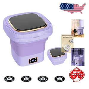 11L Capacity Portable Washing Machine - Foldable Mini Washer, Travel-Ready - Picture 1 of 9