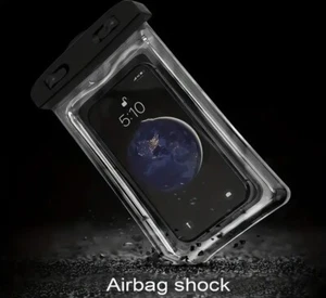 Swimming Waterproof Underwater Dry Bag Pouch Clear Cell Phone Case Cover 1-PACK - Picture 1 of 3