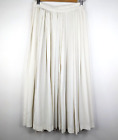 Synonyme de Georges Rech Paris Vintage 80s Cream Pleated midi skirt size 8 S