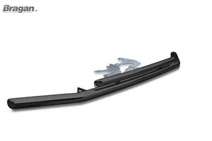 Double Spoiler Bar + Slim LEDs To Fit Ford Ranger 2012 - 2016 Bumper Nudge BLACK - Picture 1 of 4
