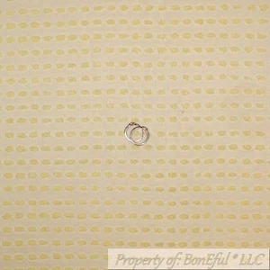 BonEful Fabric Cotton Quilt Yellow Popcorn CHENILLE Baby Stripe 18" Block Square - Picture 1 of 10