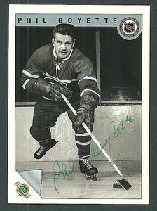 Phil Goyette Montreal Canadiens 1992 Ultimate Original Six Auto Card #11 - Picture 1 of 2