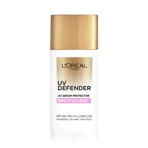 L’Oréal Paris UV Defender Serum Protector Sunscreen SPF 50 PA+++, Bright & Clear - Picture 1 of 8