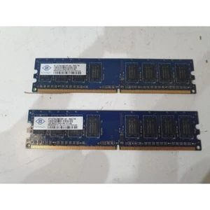 Lot of 2 Nanya NT1GT64U88D0BY-AD Desktop Memory Module 2x 1GB DDR2-800/PC2-6400 - Picture 1 of 5