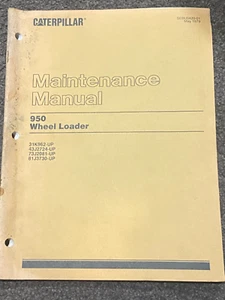 Caterpillar 950 Wheel Loader Maintenance Manual SEBU5420-01 - Picture 1 of 2