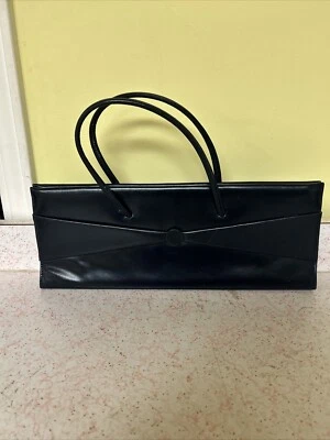 Bolso Lennox vintage bolso de fiesta azul marino con monedero a juego cierre de barra magnético Foto 1 de 4