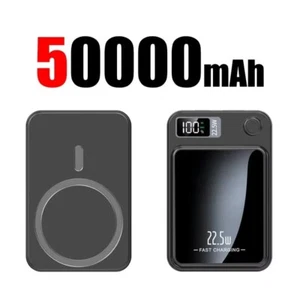 Banque d'alimentation sans fil magnétique 50000mAh Qi Magsafe 22,5W IPHONE/AND - Photo 1 sur 6
