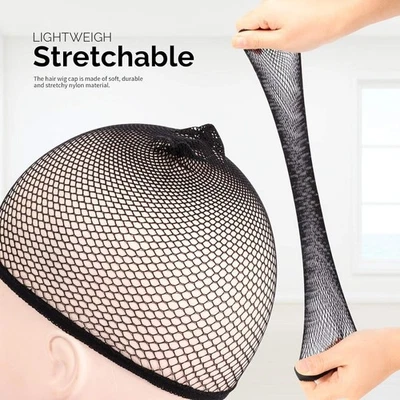 6 Pcs Hair Net Durable Professional Hairnet Cap Stretchy Wig Cap for Men Women - Image 1 of 4