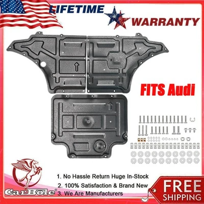 Protector contra salpicaduras de transmisión de motor 2,0 3,0 L debajo de la bandeja para Audi A4 S4 B8.5 B8 2009-2016 Foto 1 de 4