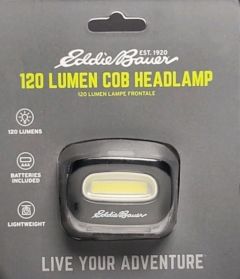 ¡NUEVO! Faro Eddie Bauer 120 Lúmenes-NEGRO-LED Luz Alta Baja Ajustable Camping Foto 1 de 3