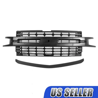 Premium Mesh Style Front Grille For 2019 2020 2021 Chevrolet Silverado 1500 Foto 1 de 4