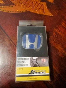 Blue JDM emblem For 2006-2024 Civic Coupe Hatchback Steering wheel Badge - Foto 1 di 4