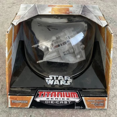 Star Wars Snowspeeder Titanium Series Die-Cast Nuevo en caja 2006 Foto 1 de 2