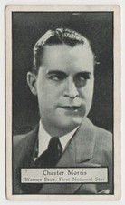 Chester Morris 1933 Turf Personality Series Film Stars Tobacco Card #72