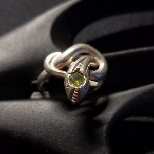 835 Schlangenring Silberring Ring Silber gestempelt mit stein
