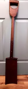 Primitive antike Vintage geschnitzte Holz D Griff Scharfschütze Pfostenschaufel Spaten Bauernhof - Bild 1 von 21
