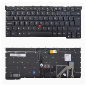 Teclado de repuesto para portátil Lenovo ThinkPad X1 Carbon 3ª generación 2015 EE. UU. Reino Unido - Imagen 1 de 1