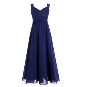 Blumenmädchenkleider Prinzessin Hochzeit Partykleid Lange Chiffon Festlich Kleid - Bild 1 von 88