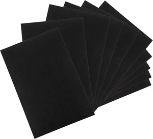 10 Pack Black Stiff Felt Sheet, 17X11.8 Inches Fabric Hard Felt Squares Craft Fe - Picture 1 of 7