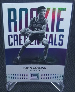 2017-18 Panini Status John Collins Rookie Credentials Rookie Card #30 HAWKS
