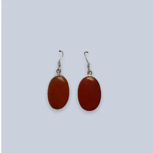 Red Jasper Sterling Silver Earrings - Picture 1 of 1
