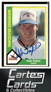 Todd Trafton 1990  CMC Vancouver Canadians #20 TTM/IP Signed Autographed