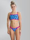 Speedo Flipturns Flip Reverse Two Piece Swimsuit	811339C275 Bikini Set Pink/Blue