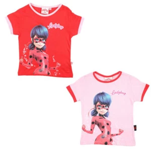 Miraculous Ladybug Niñas Niños Manga Corta Camiseta Algodón 98-128 - Imagen 1 de 7