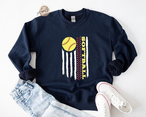 COACH T shirt o felpa con cappuccio bandiera americana softball regalo allenatore giornata gioco patriottico maglietta