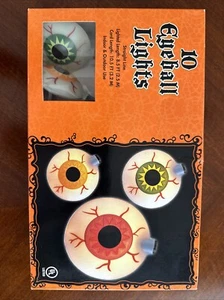 10 Halloween Eyeball Lights Indoor And Outdoor Use - Picture 1 of 4