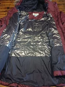 Columbia Womens Sparks Lake OMNI HEAT COLD WEATHER Puffer Jacket SZ XS Dark Wine - Picture 1 of 8