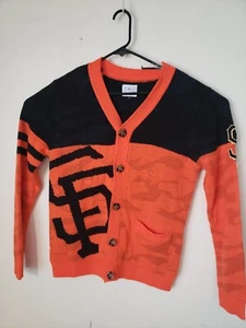 San Francisco Giants Camouflage Cardigan Sweater - Orange - Picture 1 of 10